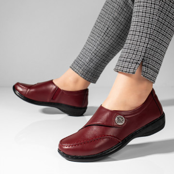 Pantofi casual dama visinii cu talpa joasa MOD10948, 2, modlet.ro