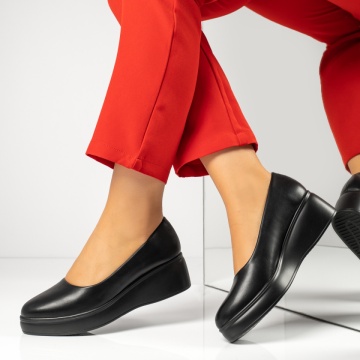Pantofi dama casual cu platforma negri MOD01902, 2, modlet.ro