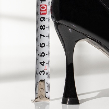 Pantofi dama cu toc subtire negru suede MOD14171, 4, modlet.ro