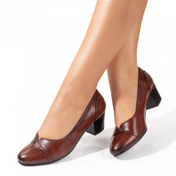 Pantofi dama cu toc visinii MOD09799, 3, modlet.ro