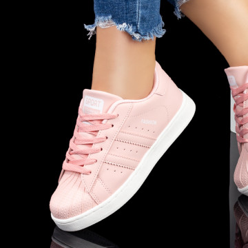 Pantofi dama sport roz cu siret MOD07899, 3, modlet.ro