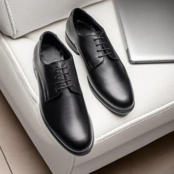 Pantofi eleganti barbati cu siret negri din Piele naturala MOD11570, 3, modlet.ro
