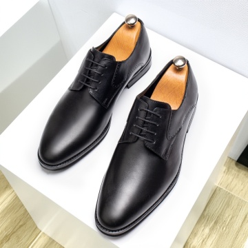 Pantofi eleganti barbati negri din Piele naturala MOD11568, 3, modlet.ro