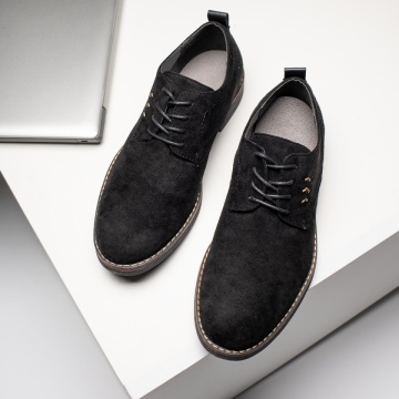 Pantofi eleganti barbati negri suede MOD08446, 4, modlet.ro