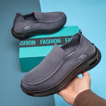 Pantofi sport barbati cu talpa groasa gri MOD13194, 3, modlet.ro