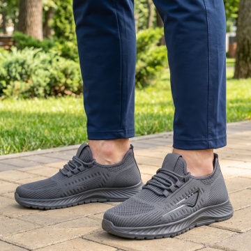 CUPON, Pantofi sport barbati cu talpa joasa gri DAN1, modlet.ro