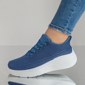Pantofi sport dama cu platforma albastri MOD14211