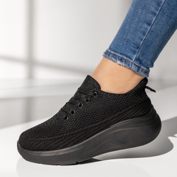 Pantofi sport dama cu platforma negri MOD14211, 2, modlet.ro