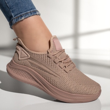 Pantofi sport dama cu talpa groasa roz MOD13184, 3, modlet.ro