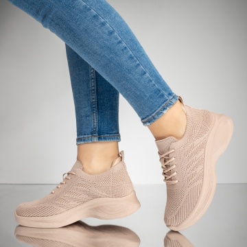 Pantofi sport dama cu talpa groasa roz ZEF13235, 1, zeforia.ro