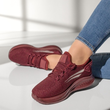 Pantofi sport dama cu talpa groasa visinii MOD13184, 1, modlet.ro