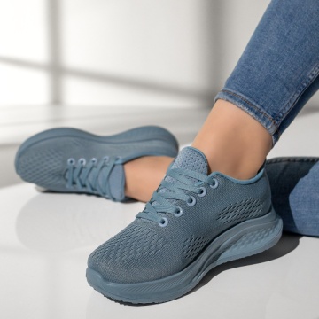 Pantofi sport dama din material textil albastre ZEF13185, 1, zeforia.ro