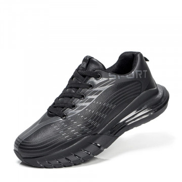 Pantofi sport negri barbati cu siret MOD06767, 3, modlet.ro