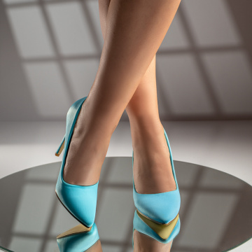 Pantofi Stiletto dama cu toc subtire albastri MOD06492, 2, modlet.ro