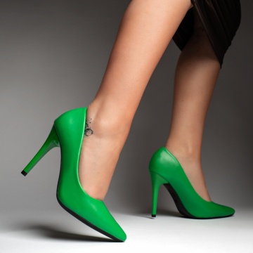 Pantofi Stiletto dama verzi MOD06128, 2, modlet.ro