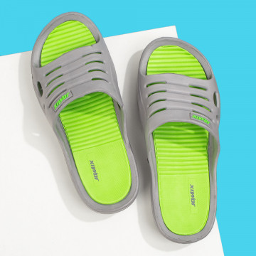 Papuci de plaja barbati gri cu verde MOD09015, 1, modlet.ro
