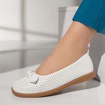 Balerini dama cu fundita albi MOD14295