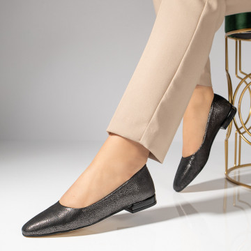 Balerini dama negru sidef din Piele naturala MOD11539, 2, modlet.ro