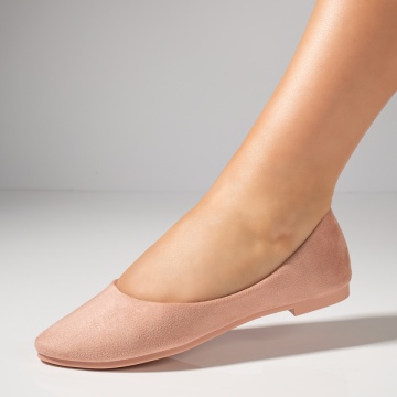 Balerini dama roz suede MOD11726, 2, modlet.ro