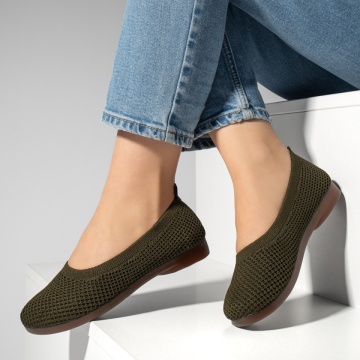 Espadrile dama cu talpa joasa din material textil verzi MOD13064, 2, modlet.ro