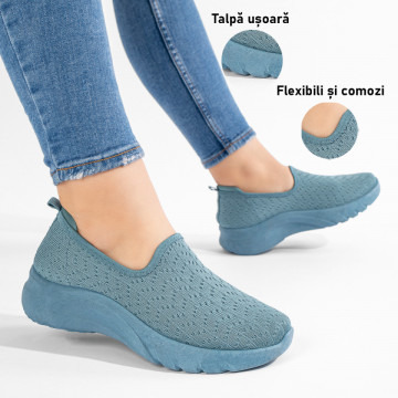 Espadrile dama sport albastre EMA4, 3, modlet.ro