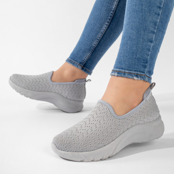 Espadrile sport dama, Espadrile dama sport gri EMA4, modlet.ro