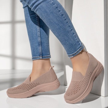 CUPON, Espadrile sport dama cu perforatii roz EMA14, modlet.ro
