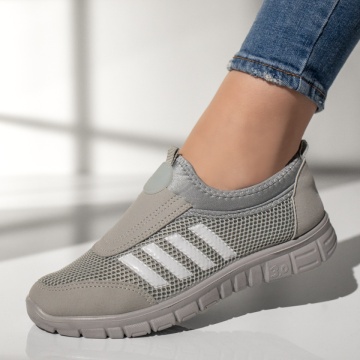 Espadrile sport dama cu talpa groasa gri MOD13181, 2, modlet.ro