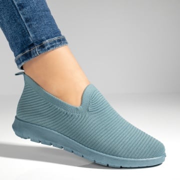 Espadrile sport dama din material textil albastre ZEF13053, 3, zeforia.ro