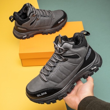 Ghete barbati, Ghete barbati cu siret gri cu negru MOD14138, modlet.ro