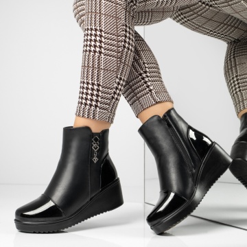 Ghete dama cu platforma negre MOD14131