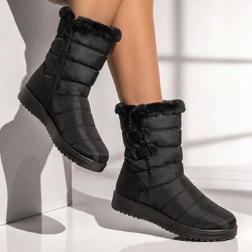 Ghete dama din fas cu fermoar negre IOANA16, 3, modlet.ro