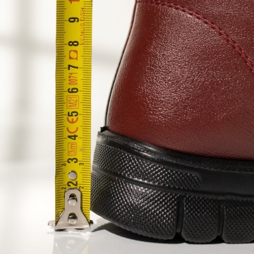 Ghete dama scurte cu fermoar si scai visinii MOD14098, 4, modlet.ro