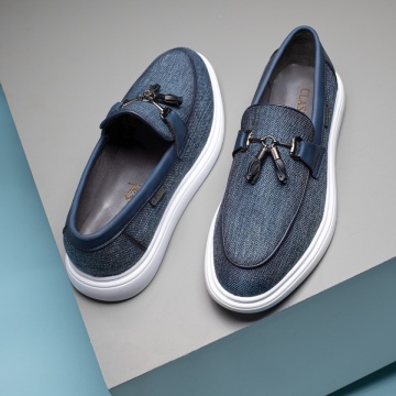 Mocasini barbati cu ciucuri albastri MOD11649, 3, modlet.ro