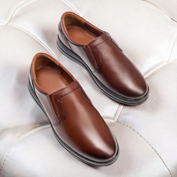 Pantofi barbati casual maro din Piele naturala MOD11277, 3, modlet.ro
