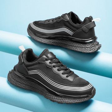 Pantofi barbati sport negri cu alb MOD10192, 3, modlet.ro