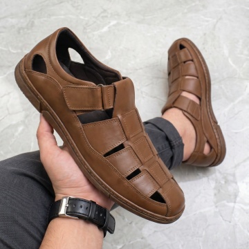 Pantofi barbati, Pantofi casual barbati cu perforatii maro din Piele naturala RADU2, modlet.ro