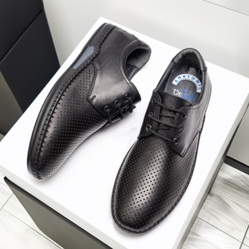 Pantofi casual barbati cu siret negri din Piele naturala MOD13761, 1, modlet.ro