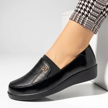 Pantofi casual dama cu platforma negri MARA23, 2, modlet.ro