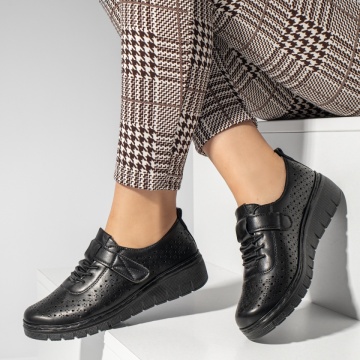 Pantofi casual dama cu scai negri MOD13353, 4, modlet.ro