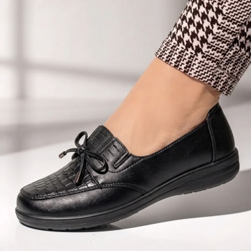 Pantofi casual dama cu talpa joasa negri IOANA27