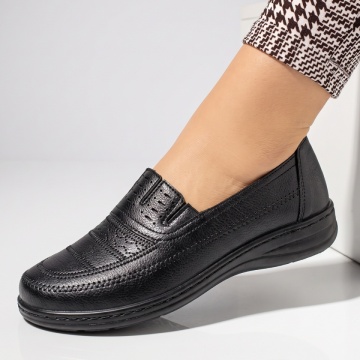 Pantofi casual dama cu talpa joasa negri IOANA28, 2, modlet.ro