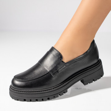 Pantofi casual negri dama cu talpa groasa MOD11352, 1, modlet.ro