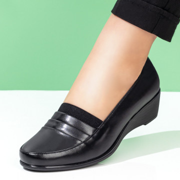 Pantofi dama casual cu platforma negri MOD08424, 2, modlet.ro