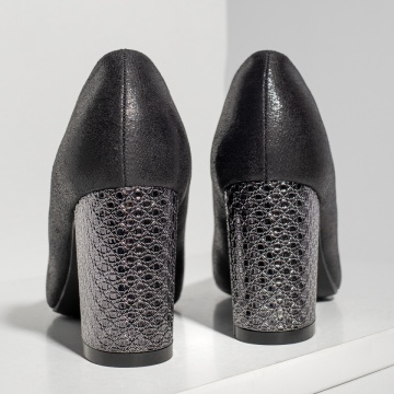Pantofi dama cu toc negri MOD02830, 4, modlet.ro