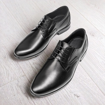 Pantofi eleganti barbati cu siret negri din Piele naturala MOD11560, 2, modlet.ro