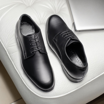 Pantofi eleganti barbati cu siret negri din Piele naturala MOD11570, 4, modlet.ro