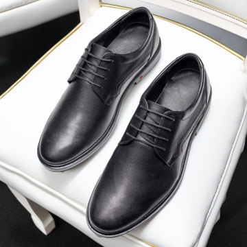 Pantofi eleganti barbati cu siret negri din Piele naturala MOD12039, 2, modlet.ro