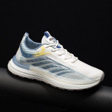 Pantofi sport barbati din material textil albi MOD09827, 2, modlet.ro