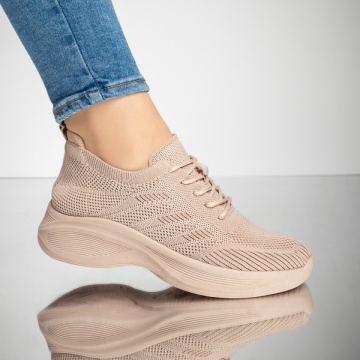 Pantofi sport dama cu talpa groasa roz ZEF13235, 2, zeforia.ro